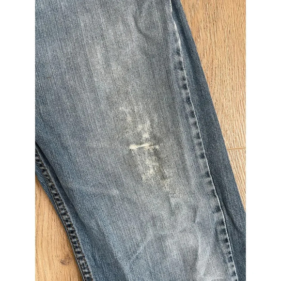 Levi’s 559 Men's Relaxed Straight Leg Medium Wash Distressed Denim Jeans 33x30 - Picture 10 of 11